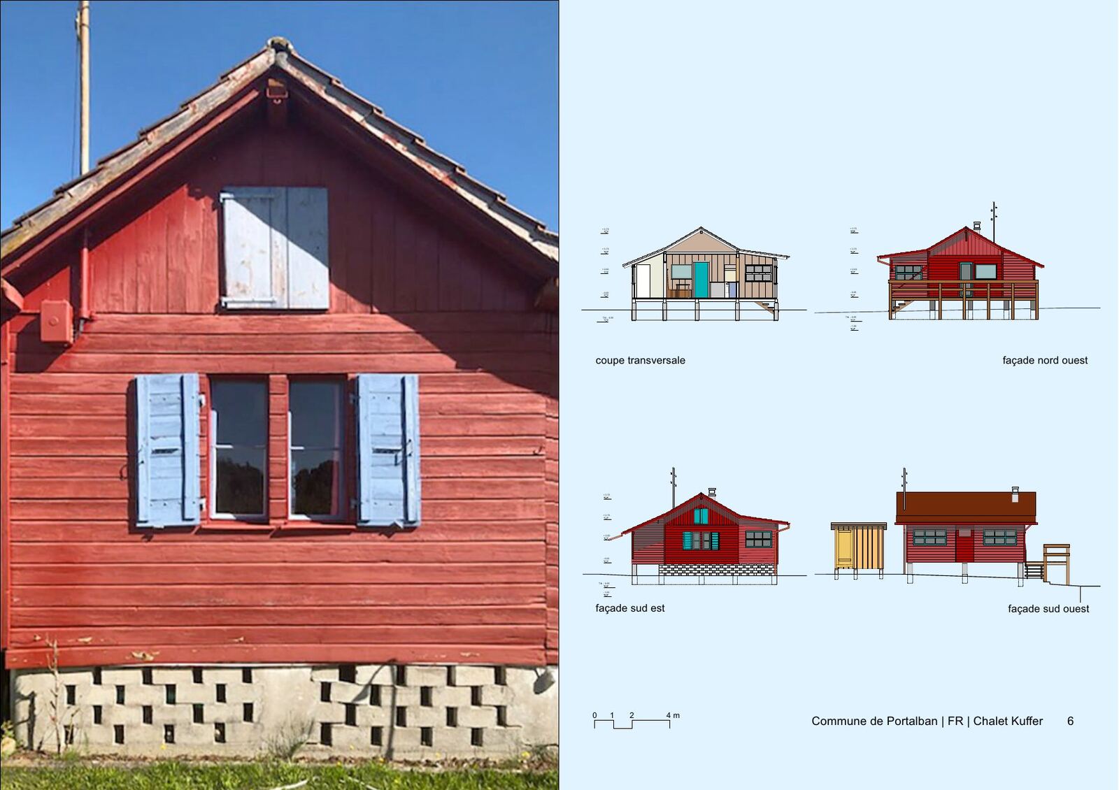 Photographie et plan, Portalban FR, Grande Cariçaie